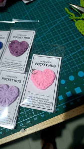 Heart Crochet 10pcs Valentines souvenir and giveaways