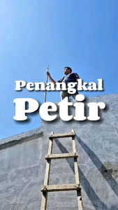 Penangkal Petir Splitzen Tembok Anti Petir Lengkap Babit Tembaga + Sock Isolator Teflon Ukuran 3/4 COD