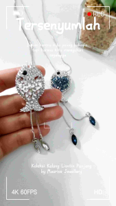 Kalung Panjang Liontin Ikan Aksesoris Hijab Fashion Kekinian Kalung Serut