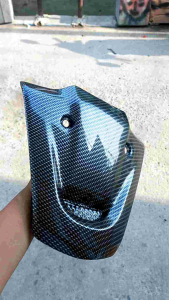 dasi tameng depan satria lumba karbon