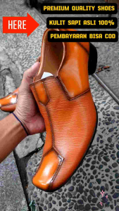 SEPATU PANTOFEL FORMAL SEPATU OXFORD PRIA KULIT SAPI 100% KODE 6028 TAN ( PRODUKSI SENDIRI )
