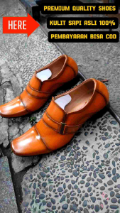 SEPATU PANTOFEL FORMAL SEPATU OXFORD PRIA KULIT SAPI 100% KODE 6015 MARUN ( PRODUKSI SENDIRI )
