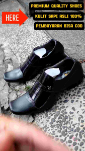 SEPATU PANTOFEL FORMAL SEPATU OXFORD PRIA KULIT SAPI 100% KODE 6003 HITAM ( PRODUKSI SENDIRI )