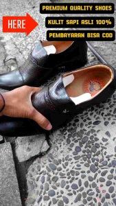 SEPATU PANTOFEL FORMAL SEPATU OXFORD PRIA KULIT SAPI 100% KODE 6003 COKLAT ( PRODUKSI SENDIRI )
