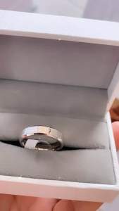 Cincin Silver Titanium ikatan cinta Booming Termurah Anti Karat CXB461