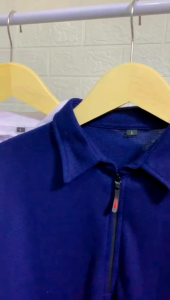 Kaos Kerah Shirt Zyper Anti Kusut