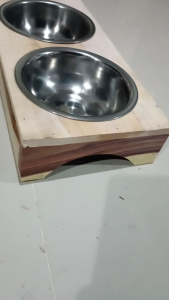 TEMPAT MAKAN KUCING ANABUL 6 LUBANG FREE BOWL STAINLESS