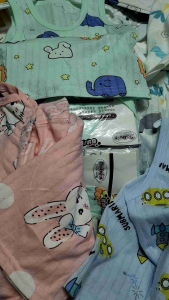 ชุดเด็กอ่อนผ้าเบาไม่ระคายผิว ส่งจากไทย กางเกง + เซ็ทเสื้อ เหมาะสำหรับเด็กๆ คลาส คลาสเล็ก หรือม่าน