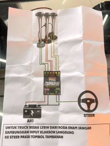 Klakson Telolet 3 Corong 17 Nada Lagu Ala Basuri 12V&24V