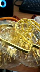 Hook Hanger Gold Huk Emas Gepeng 10 Cm