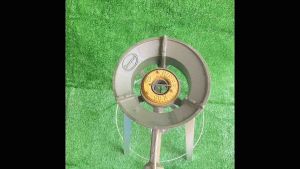 ชุดเตาฟู่เคบี5 พร้อมใช้งาน ครบชุด พร้อมขาตั้งกลมสูง 70 ซม. แถมฟรีที่จุดแก๊สและตัวที ชุดเตาแม่ค้า เตาฟู่ เตาแก๊ส