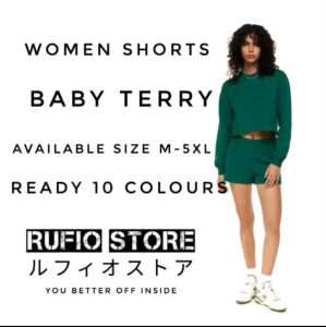 Celana Boxer Wanita Polos Bahan Baby Terry