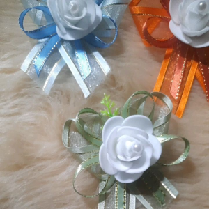 Chest corsage with pin