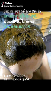 ผงใบไม้เฮนน่าย้อมผม บาหลีก้า เฮนน่าไทย ธรรมชาติ100%