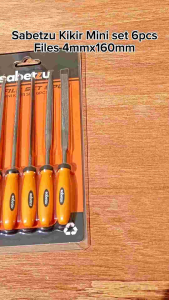 Sabetzu Kikir Mini Set 6Pcs: Alat Pengikir Besi Aluminium & Pengasah Mata Pisau