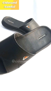 Sandal Slop Slide Pria Kulit Sintetis Premium Casual