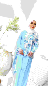 baju kurung mini kurung faheeda floral kurung Raya