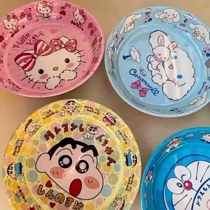 Dĩa lòng sâu 20cm Hello Kitty - Doremon Doraemon