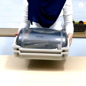 Green leaf Tempat roti plastik dengan rack susun 2 susun 3 serbaguna plastik (4023 SS2/4023 SS3)