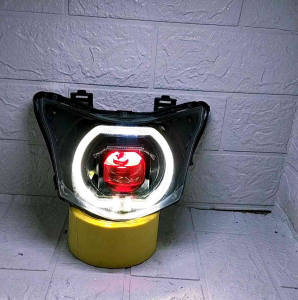Reflektor Lampu Depan Honda Revo Fi | Revo Fit Model Custom Biled Matrix X1 45 Cahaya Super Terang