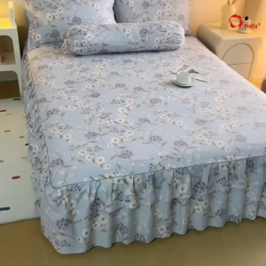 🔥SALE🔥BEDSHEET SKIRT 4IN1 QUEEN KING
