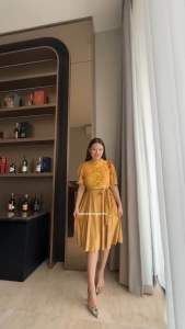 Dress Cheongsam/Dress Kerah Cina/Dress Imlek