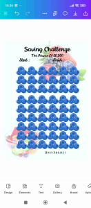 Isi Binder A6 Saving Challenge kertas menabung