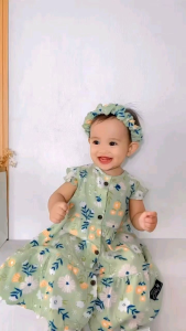 ZEBA DRESS DASTER ANAK BAYI PEREMPUAN 2345 TAHUN JELITA