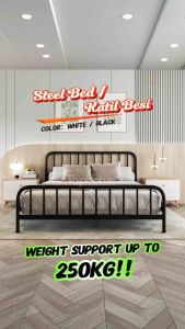 🔥READY STOCK🔥 TopHome 100% Queen / King Steel Bed / Bed Frame Metal Katil Besi Murah / Katil Besi / Bed Frame Single