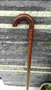 Tongkat Jalan Kayu Kelor Jawa Model Payung Profil