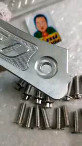 อารัตน์นอตซิ่ง น็อตยึดแผ่นปิดกันตกForza350 สแตนเลสขัดเงา มี4ลาย ราคาต่อ1ชุด =4ตัว