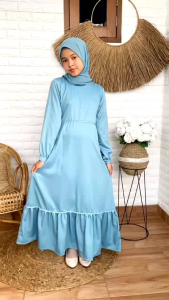 Gamis Anak Chani Cutetrik GM-102 GM-103 GM-104 GM-105 GM-106 GM-109 Bolero Brokat Toyobo untuk Usia 5-13 Tahun
