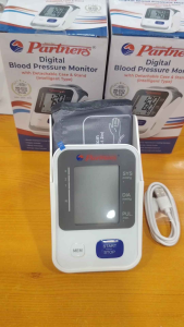 Partners Original Digital Blood Pressure Monitor Intelligent Type – Universal Large Cuff 22–40cm + Free Adapter & Storage Pouch – FDA Registered