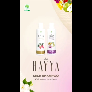 Paket hayya shampo dan conditioner mist perawatan rambut rontok melembabkan dan menyehatkan