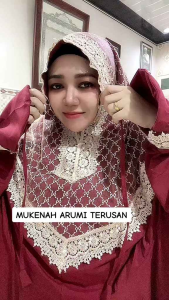 MUKENA TERUSAN LAJURAN MURAH MEWAH CANTIK