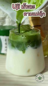 ผงมัทฉะชาเขียว อูจิ เกรดพรีเมี่ยม โทนถั่ว แบบกระปุก ขนาด 35g Qingxi Ruozhu (มัทฉะตามแม่ตุ๊ก)