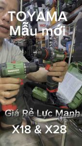 Máy Khoan Pin 10mm Toyama D16-X18L 50Nm / Mẫu Mới Nhất