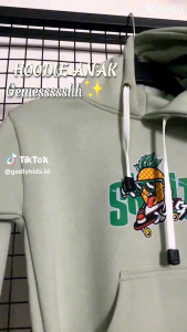 Hoodie Anak Laki-laki Perempuan Lengan Panjang Motif Polos Usia 1-12 Tahun Bahan Katun Plecee Tebal