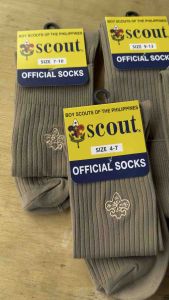 BSP Official Scout Socks Nylon Spandex for Scouters all level Khaki / Beige