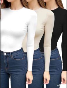 LUNA / ROUND NECK LONG SLEEVE TOP FREESIZE / KNIT TOP