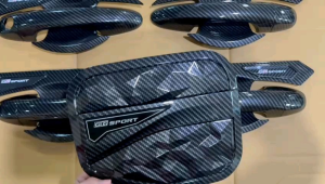 Paket Outer Handle Tank Cover Innova 2016-2026 GR SPORT Carbon Glossy