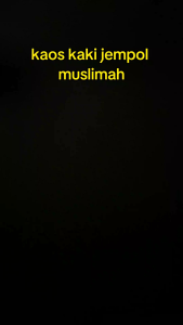 KAOS KAKI JEMPOL MUSLIMAH | KAUS KAOS KAKI JEMPOL MUSLIMAH PANJANG 34 CM TAPAK HITAM