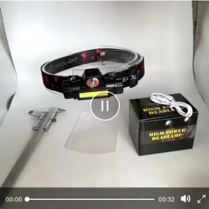 HEADLAMP Senter Kepala Lampu LED USB Headlight Recharger Hight Power Terang Jarak Jauh