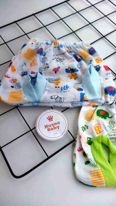 Husna Baby - Promo 12 Pcs Celana Pop Bayi Celana Kacamata Bayi Putih Motif