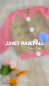 Jaket Baseball Mantel Bisbol Bayi Lucu 2-36 Bulan