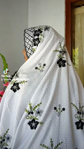 Mukena Dewasaterusan/Semisutra Adem Nyaman/Bordir Cantik Rapi/Harga Bersahabat