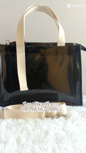 Tas Wanita Transparan Tas Slempang Resleting Tas Kerja Tas Mika Warna tas Jinjing