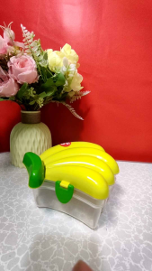 Tempat Makan Lunch Box Karakter Pisang Free Sendok Dengan Desain Lucu Dan Praktis Untuk Anak Kitchenware