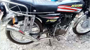 OPEN PIPE DAENG 51 MM TRI- CUT HIGH MOUNT WITH SILENCER FOR TMX 125/155 RUSI125/150/175 EURO DH 125/150 PNOY125/150 MOTORSTAR X125/155 and Skygo 125/150