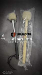 Tempo Tribe Bass Drum Beater: Maple Wood & Aluminum Handles